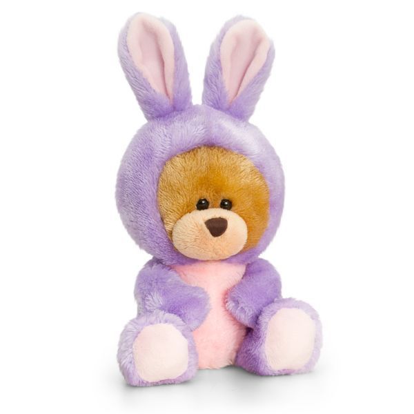 Keel Toys 14cm Pipp The Bear Bunny Rabbit Purple  Ones-sie Cuddly Teddy Soft Toy - hanrattycraftsgifts.co.uk