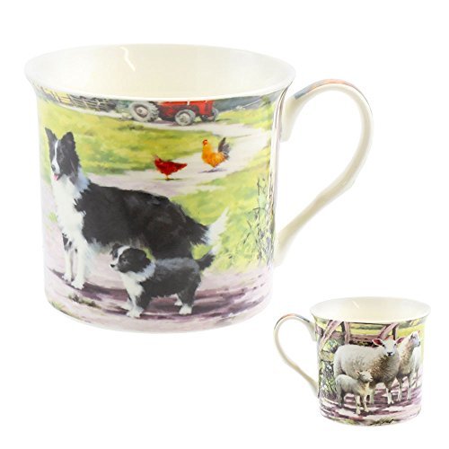 macneil collie dog & sheep mug - hanrattycraftsgifts.co.uk