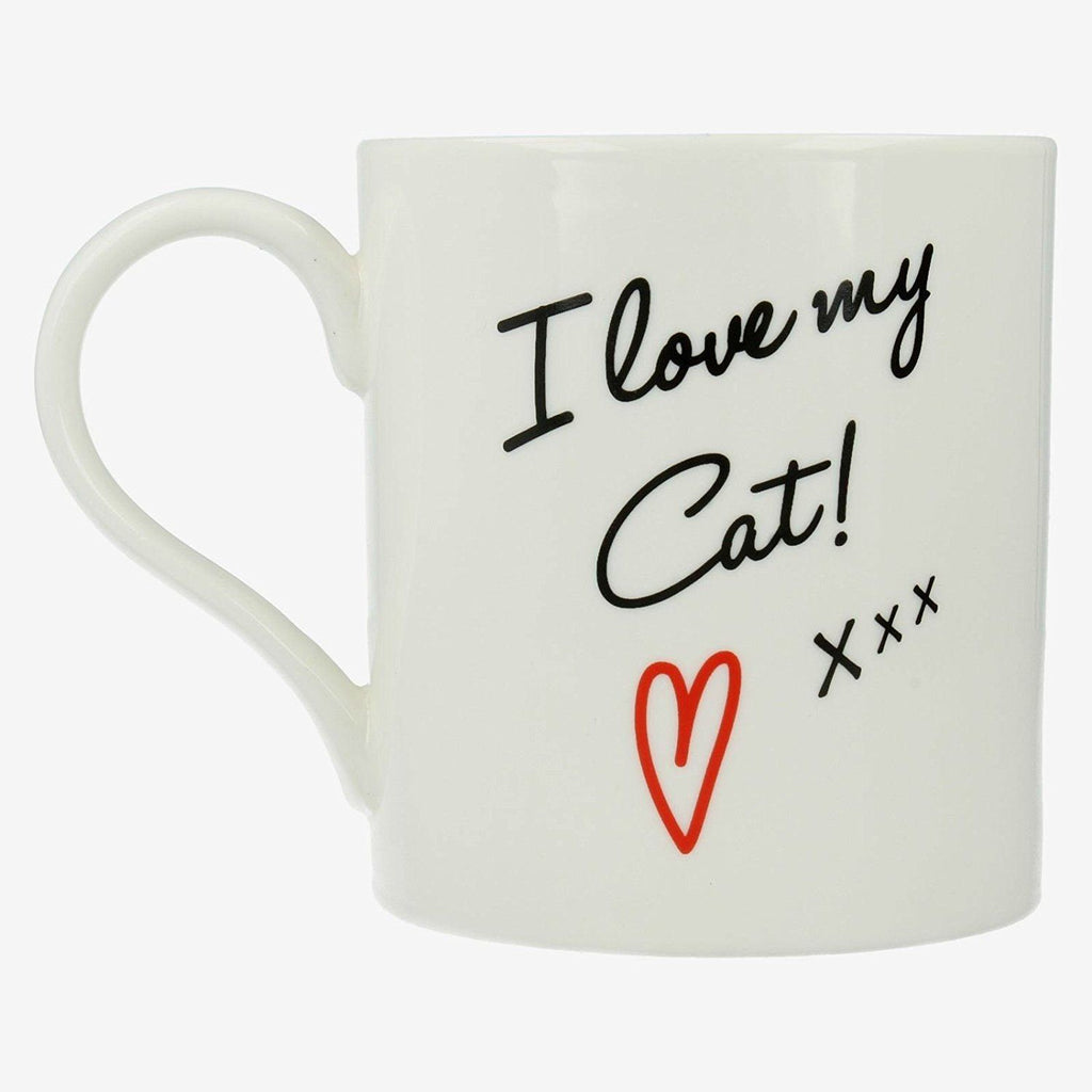 Lesser & Pavey I Love My Dog/Cat Mugs LP91937 - hanrattycraftsgifts.co.uk