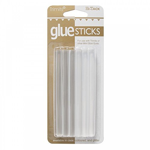 Impex Glue Sticks, Hot Melt - Clear 7mm, pk of 12 by Trimits - hanrattycraftsgifts.co.uk