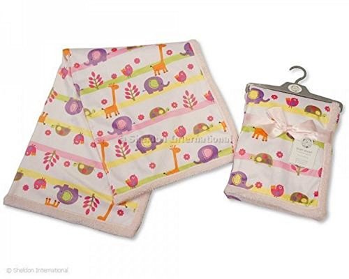 Cover/Casing Baby Girl Safari Print: 75 x 100 cm - hanrattycraftsgifts.co.uk