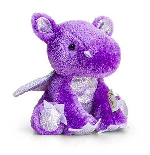 Keel Pippins Purple Dragon Soft Toy 14cm - hanrattycraftsgifts.co.uk