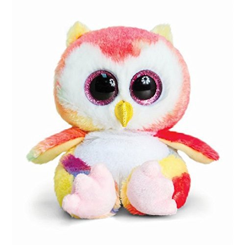 Keel Toys 15cm Animotsu Rainbow Owl - hanrattycraftsgifts.co.uk