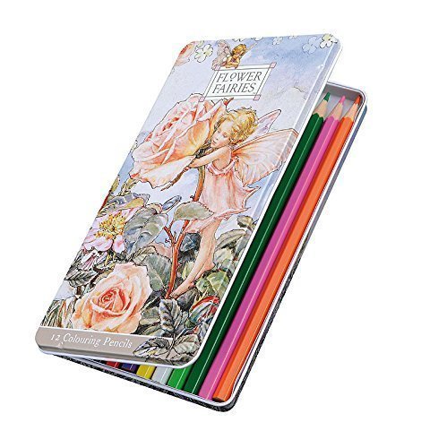 Flower Fairies Colouring Pencils in tin - hanrattycraftsgifts.co.uk