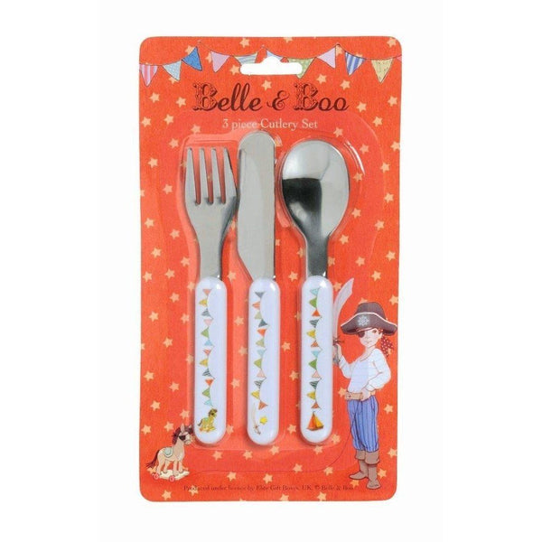Belle & Boo Ellis Cutlery Set, 3 piece boys first cutlery set - hanrattycraftsgifts.co.uk