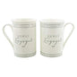 Set of 2 Newly Engaged Fine China Mugs in Gift Box Wedding Engagement - hanrattycraftsgifts.co.uk