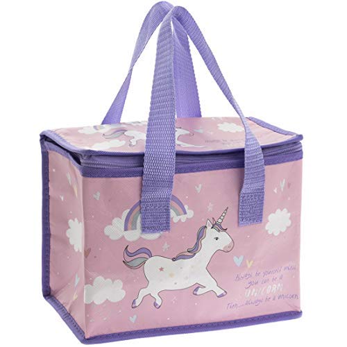 Unicorn Lunch bag Lesser and Pavey Always be Yourself Unless you can be a Unicorn, Unicorns, Hearts, Rainbows, Gifts for girls, birthday, christmas, easter, stocking filler - hanrattycraftsgifts.co.uk
