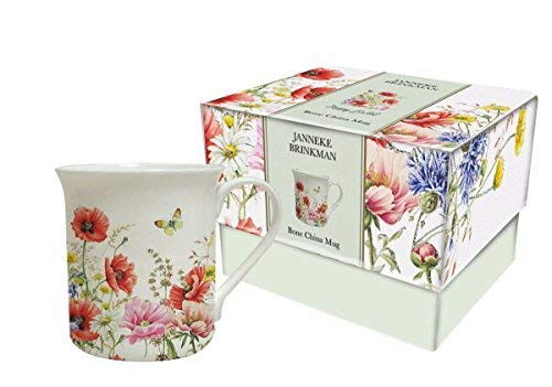 Bone China Boxed Poppy Mug - hanrattycraftsgifts.co.uk