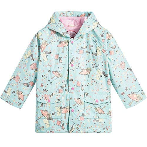 Powell Craft Girls Mouse Raincoat/ Rain Mac. 1-7 Years.blue (6-7 years) - hanrattycraftsgifts.co.uk
