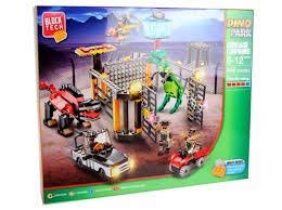 Block Tech 446 Bricks Pieces DINO PARK Dinosaur Compound Construction Toy Compatible With Other Leading Brands Age 6 to 12 years Difficulty 4 out of 5 - hanrattycraftsgifts.co.uk