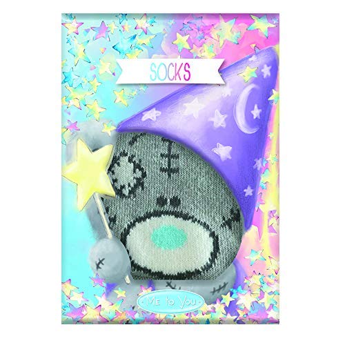 Me To You Tatty Teddy Purple Spots Socks - hanrattycraftsgifts.co.uk