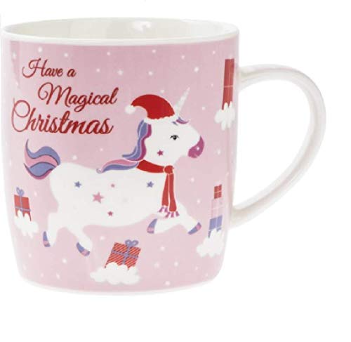 Lesser & Pavey Christmas Unicorn Mug - hanrattycraftsgifts.co.uk
