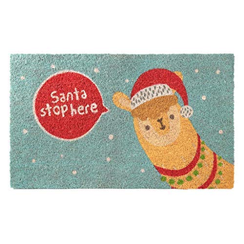 Puckator Coir Door Mat - Christmas Alpaca Slogan Design - hanrattycraftsgifts.co.uk