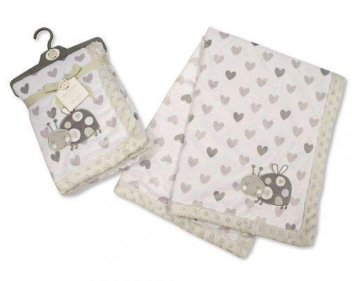 Baby Wrap with Embroidery - Ladybird - hanrattycraftsgifts.co.uk
