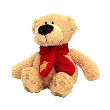 Keel Toys Buddy Bear With Star on Scarf 15cm - hanrattycraftsgifts.co.uk
