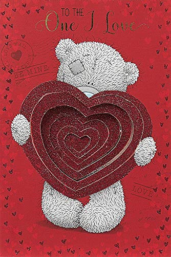 Me to You Bear One I Love Valentines Day Card … - hanrattycraftsgifts.co.uk