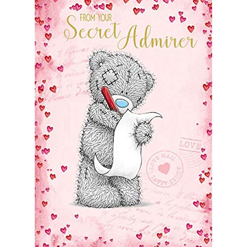 Me To You Bear From Secret Admirer Valentines Day Card - hanrattycraftsgifts.co.uk