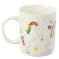 Puckator Mug Unicorn Rainbow Design Porcelain White Red Green Yellow 12 x 8.5 x 9.5 cm - hanrattycraftsgifts.co.uk