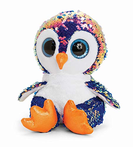 Keel Luxury 20 cm Sequin Flippable Glitter Motsu sitting toy Toys reversible (Penguin) - hanrattycraftsgifts.co.uk