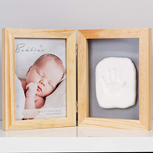 Bambino NEW BABY NATURAL FOLDING PHOTO FRAME & CASTING KIT - hanrattycraftsgifts.co.uk
