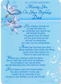 In Loving Memory Graveside Bereavement Memorial Card ~ Gone Too Soon Dear Husband - hanrattycraftsgifts.co.uk