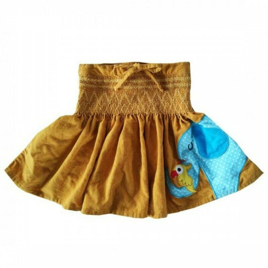 Powell Craft Girls   elephant   Cord Skirt - hanrattycraftsgifts.co.uk
