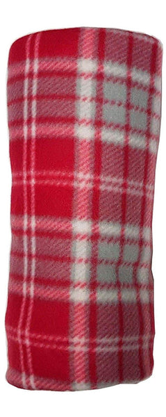 Country Club Christmas Festive Fleece Red Throw Winter - hanrattycraftsgifts.co.uk