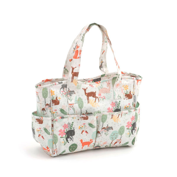 Craft Bag - Matt PVC - Woodland | Hobby Gift MRB/285 | 12½x39x35cm - hanrattycraftsgifts.co.uk