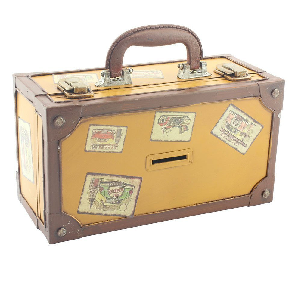 Leonardo Suitcase Money Box - hanrattycraftsgifts.co.uk