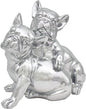 Silver Art Pair of French Bulldogs Dog Ornament by Lesser & Pavey