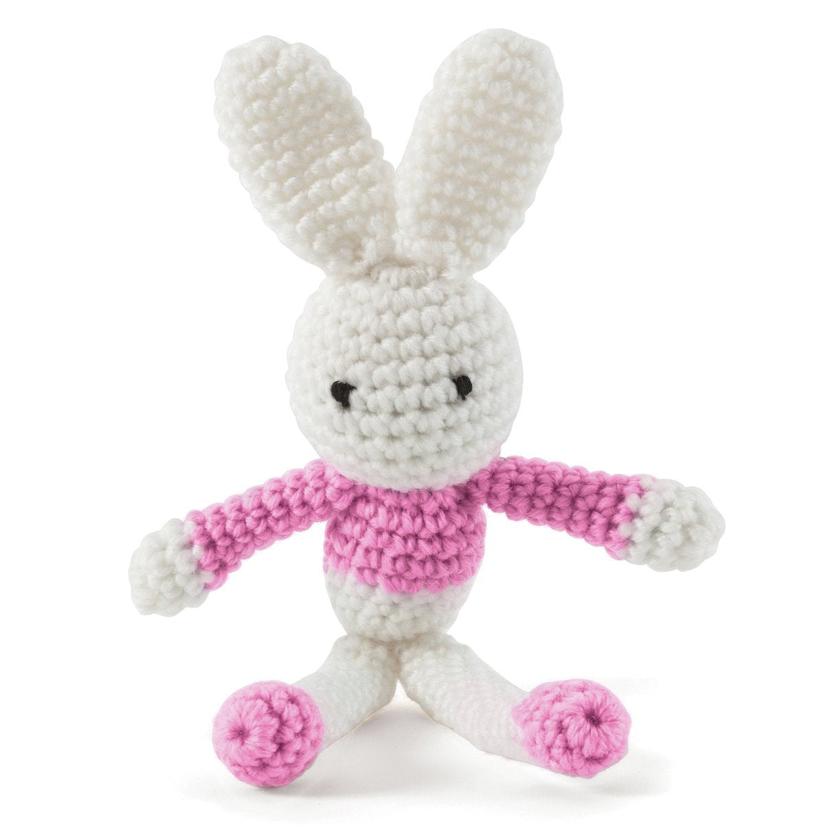 Crochet Kit - Pink Bunny - Trimits Make Your Own - hanrattycraftsgifts.co.uk