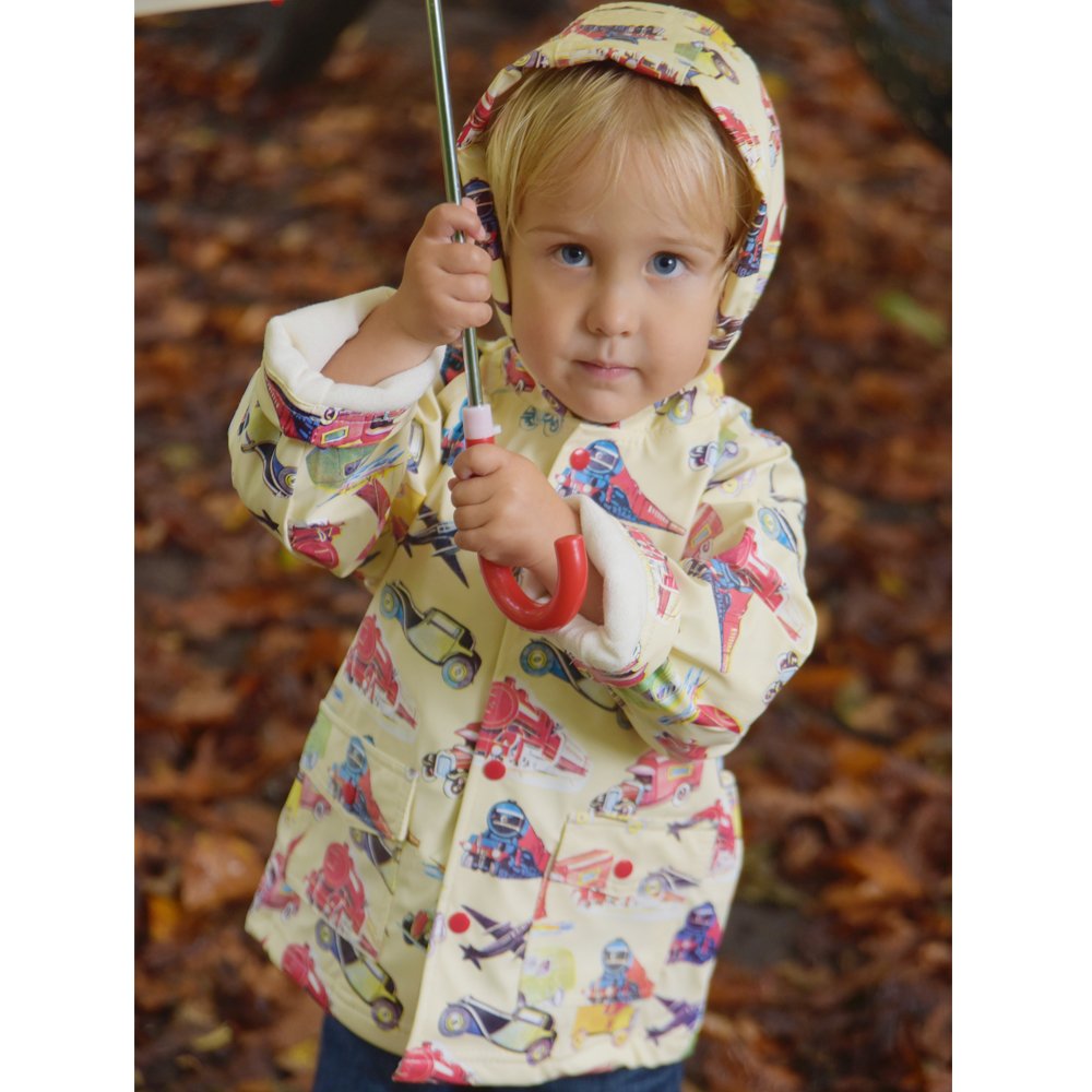 Powell Craft Boys Transport Raincoat-Rain Mac. - hanrattycraftsgifts.co.uk
