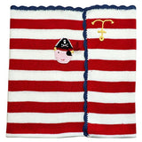 pirate pram blanket 65cm x 75cm - hanrattycraftsgifts.co.uk