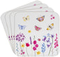 The Leonardo Collection Butterfly Garden Lot de 4 dessous de verre