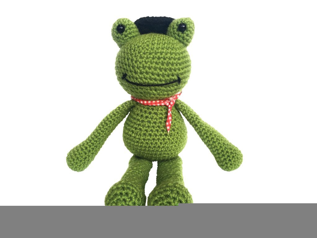 The Crafty Kit Co. Crochet Kit-Frankie Frog - hanrattycraftsgifts.co.uk