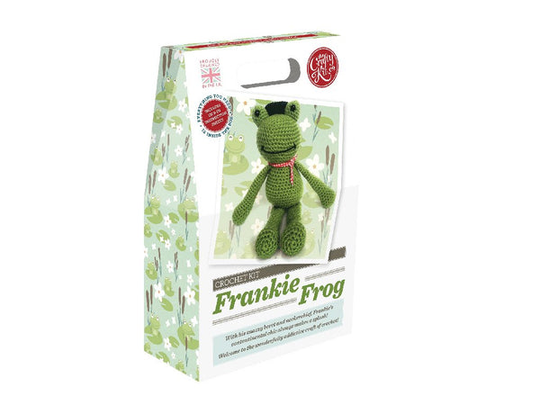 The Crafty Kit Co. Crochet Kit-Frankie Frog - hanrattycraftsgifts.co.uk