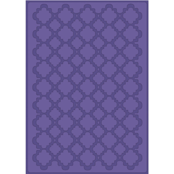 Craftwell Quatrafoil Embossing Folder for Scrapbooking, Letter Size - hanrattycraftsgifts.co.uk