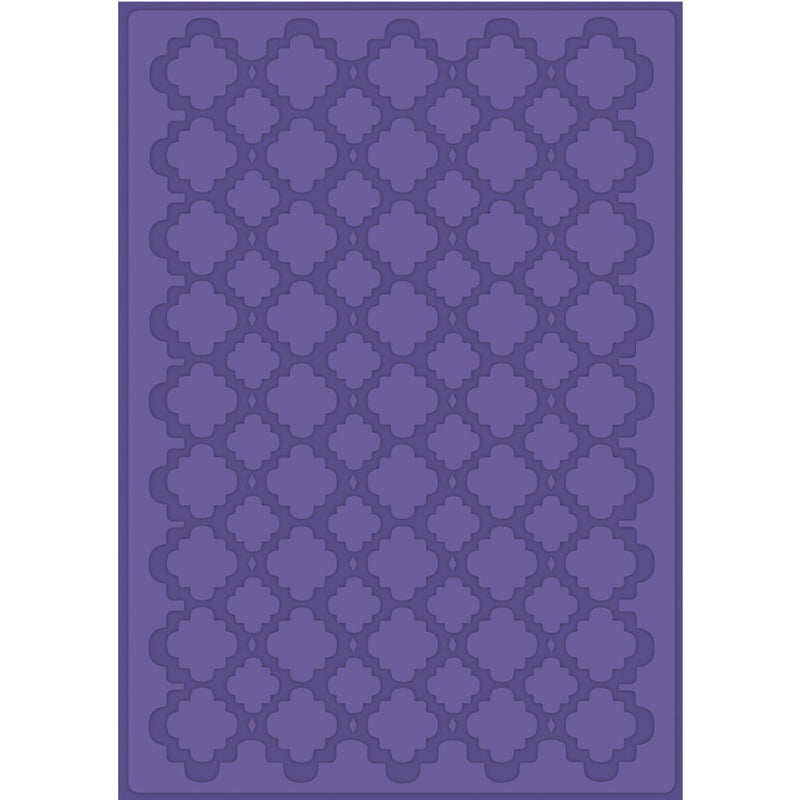 Craftwell Quatrafoil Embossing Folder for Scrapbooking, Letter Size - hanrattycraftsgifts.co.uk