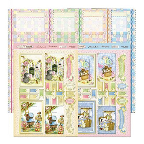 hunkydory return to patchwork forest bunting stepper card kit - hanrattycraftsgifts.co.uk