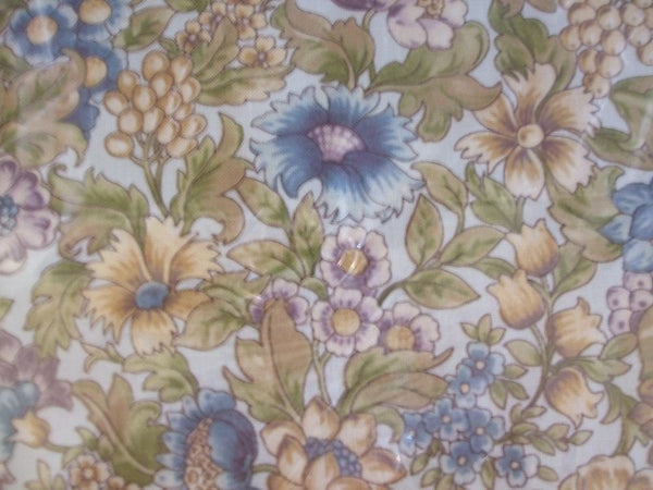 Classic Sewing Box Basket Large - Vintage Floral - Green - hanrattycraftsgifts.co.uk