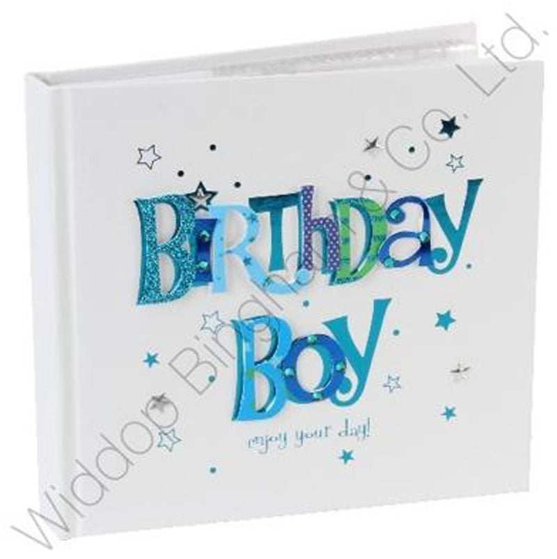 Talking Pictures Fanfare Collection 4" x 6" Photo Album - Birthday Boy - hanrattycraftsgifts.co.uk