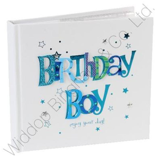 Talking Pictures Fanfare Collection 4" x 6" Photo Album - Birthday Boy - hanrattycraftsgifts.co.uk