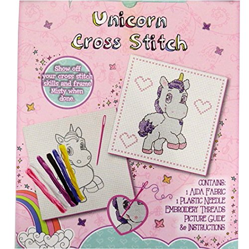 Magical Misty Unicorn - Cross Stitch Art and Craft Pack - hanrattycraftsgifts.co.uk
