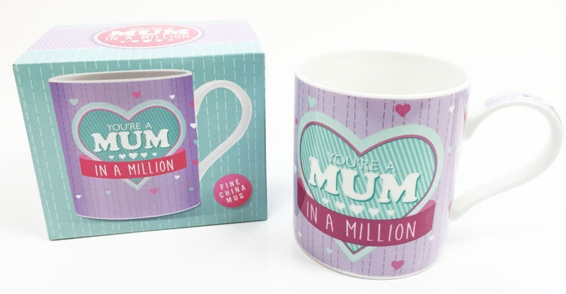 you re a mum in a million mug - hanrattycraftsgifts.co.uk