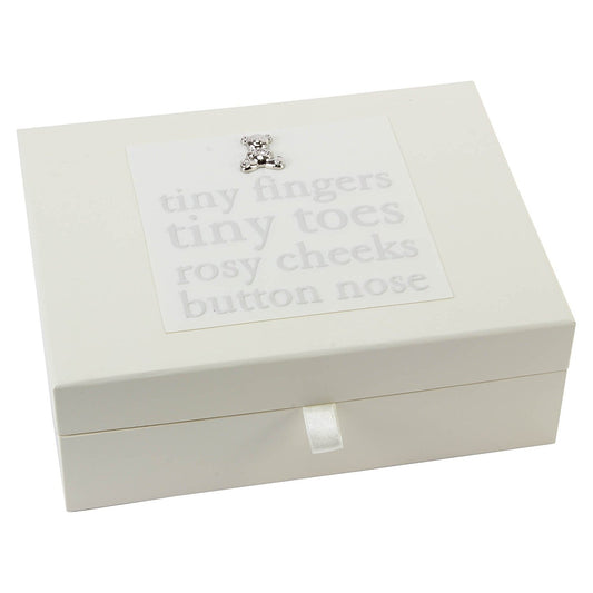 Bambino Baby Keepsake Box with Drawers (CG378) - hanrattycraftsgifts.co.uk