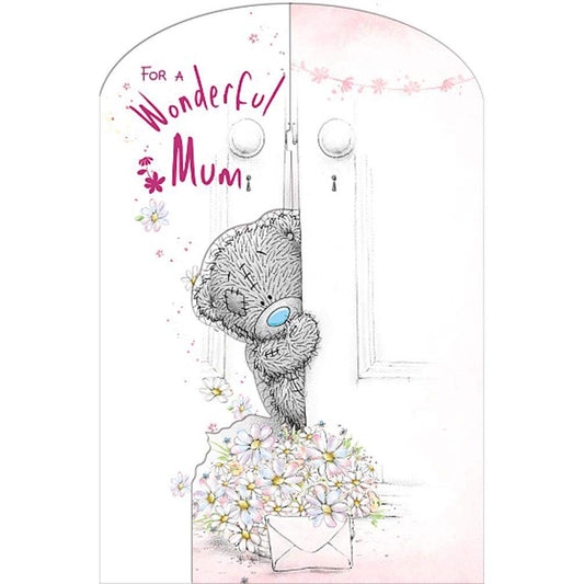 Me To You Bear Mum Bear Behind Door Open Mother's Day Card - hanrattycraftsgifts.co.uk