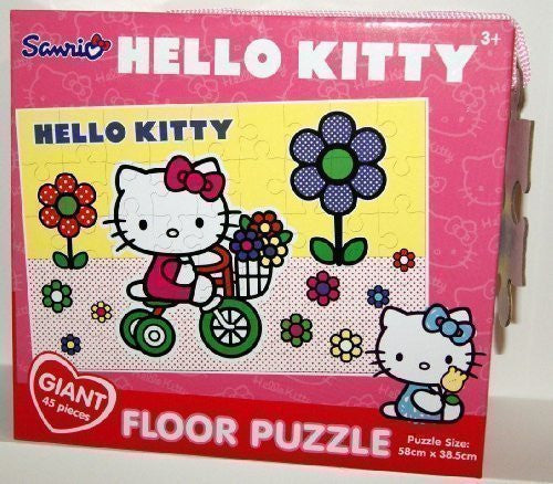Hello Kitty Puzzle. Giant 45 Pieces. On My Trike - hanrattycraftsgifts.co.uk
