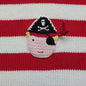 pirate pram blanket 65cm x 75cm - hanrattycraftsgifts.co.uk