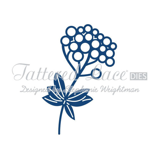 Tattered Lace Christmas Florals Berries D436 Stephanie Weightman - hanrattycraftsgifts.co.uk