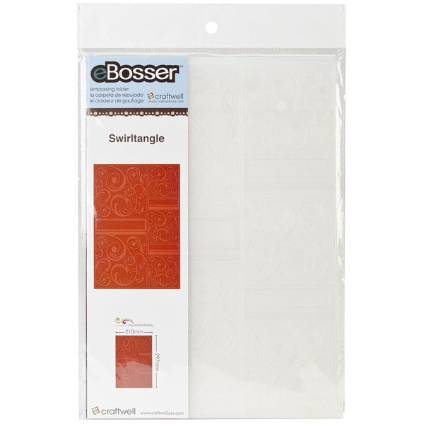 Craftwell USA Swirl Tangle Embossing Folder, 8.27 by 11.69-Inch - hanrattycraftsgifts.co.uk